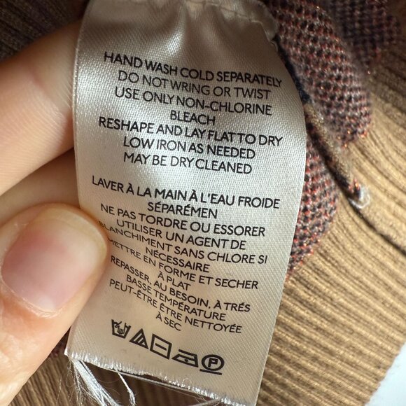 Anthropologie Maeve Sweater Vest Vera Argyle Hearts Size Medium Twee Academia - Picture 7 of 8